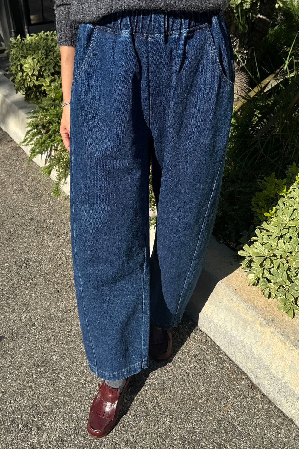 Le Bon Shoppe Arc Pants - Blue Denim