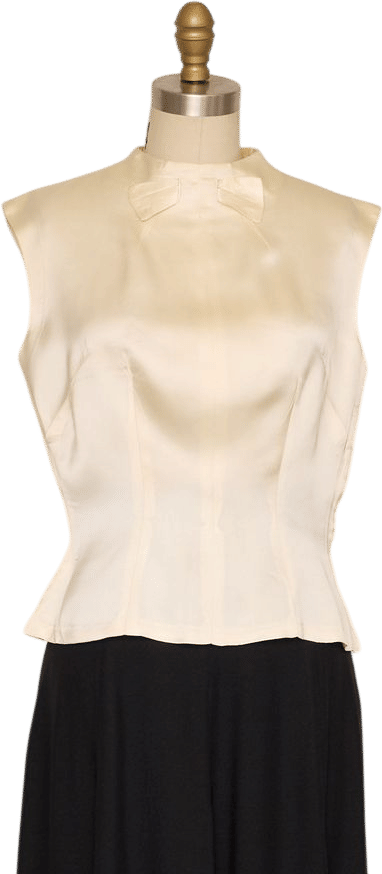 Cadillac Originals 1950s Sleeveless Blouse with Bow Details | Khata Space