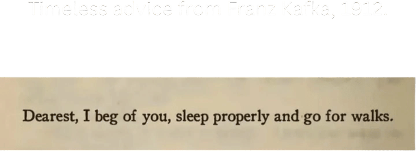 Kafka's advice