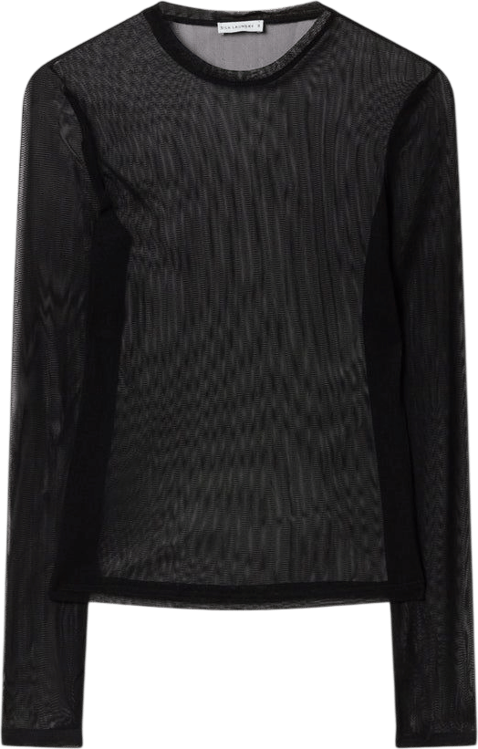 Mesh Long Sleeve Top