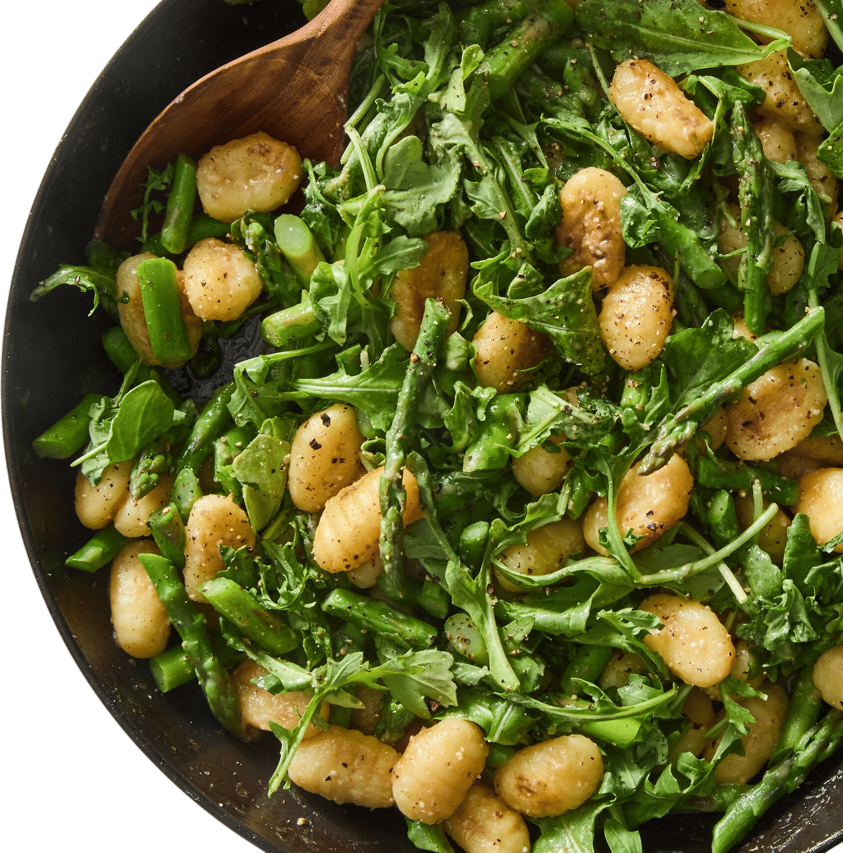 Skillet Gnocchi With Miso Butter and Asparagus Recipe