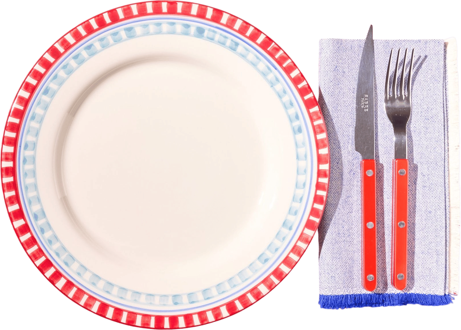 Striped Dinner Plates