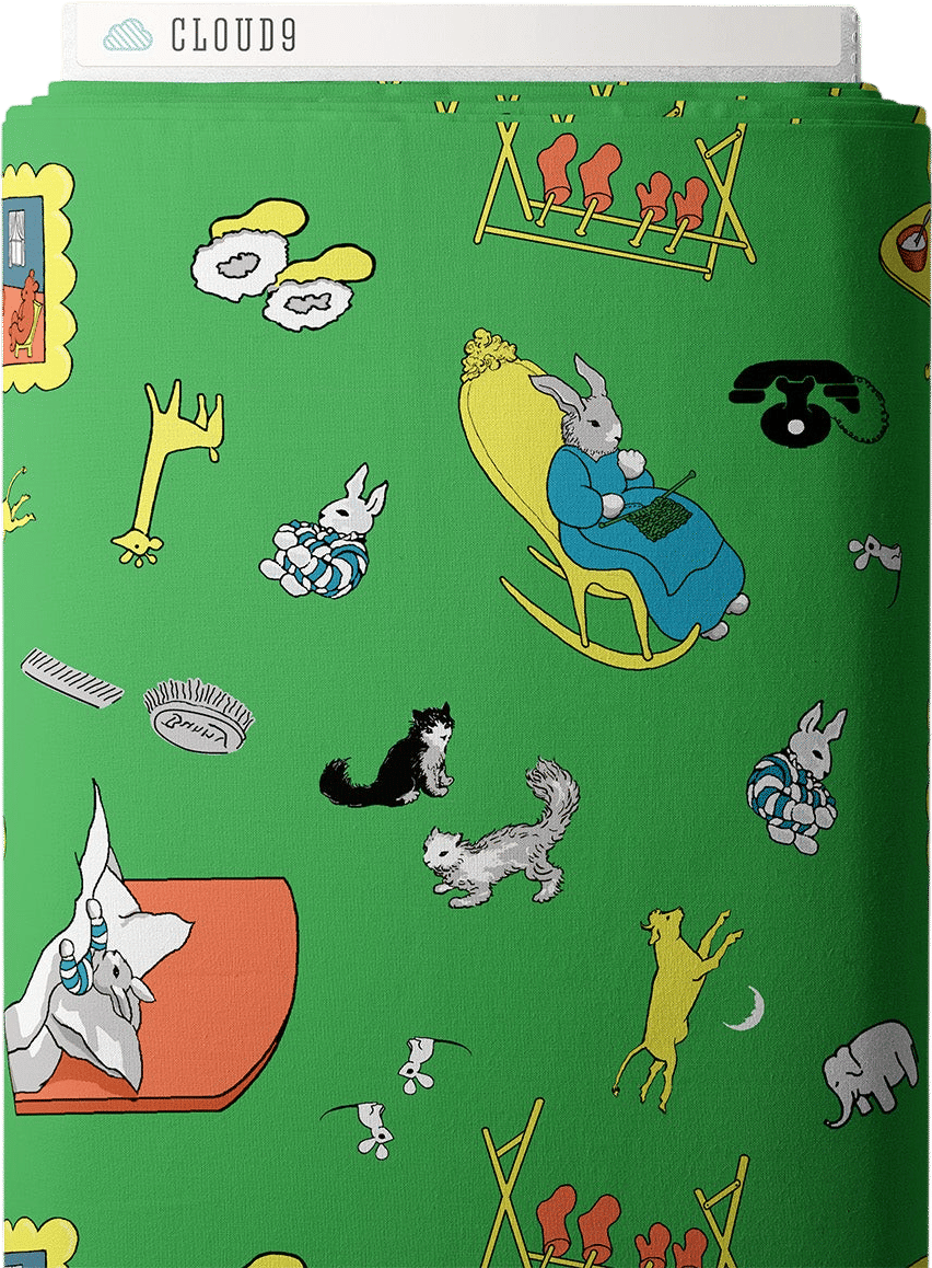 Goodnight Moon Organic Cotton Fabric