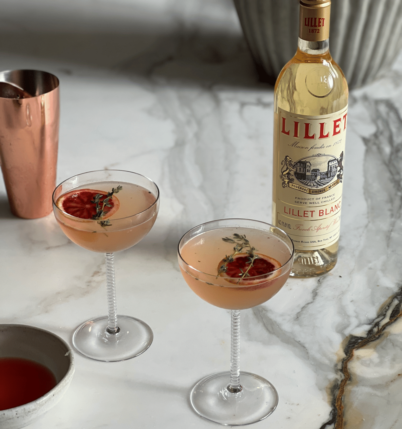 Lillet Blanc Citrus-Thyme Aperitif Recipe
