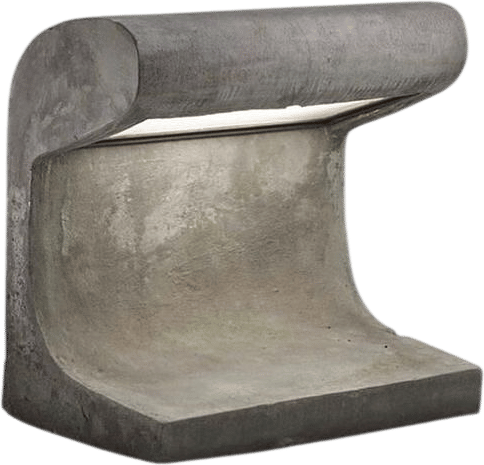 Concrete Sculpture Table Lamp
