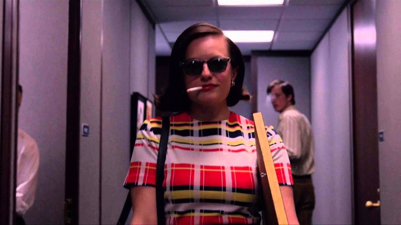 Peggy Olson walking into McCann Erickson like a badass