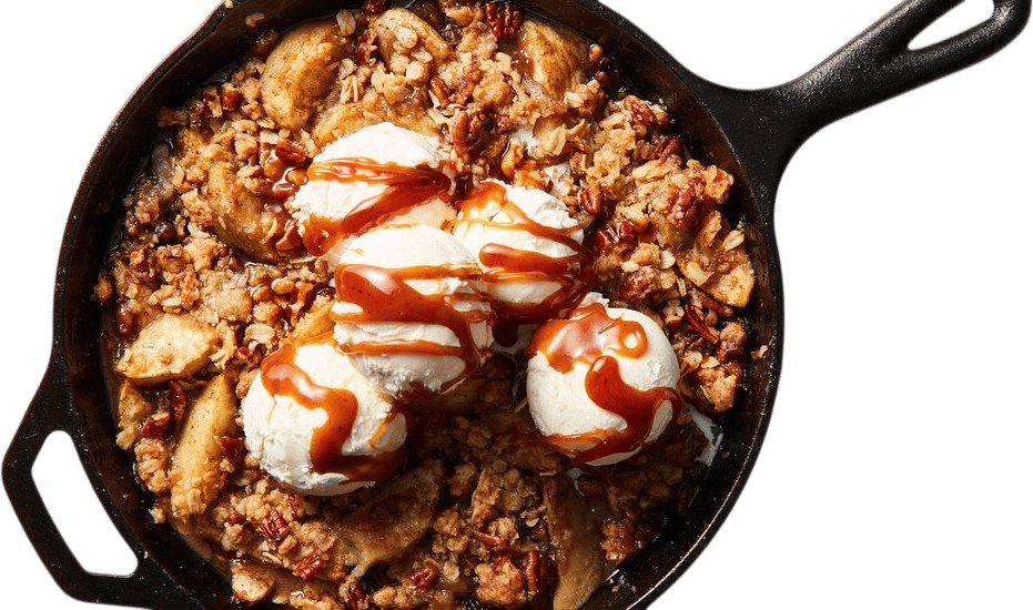 Skillet Caramel-Apple Crisp Recipe