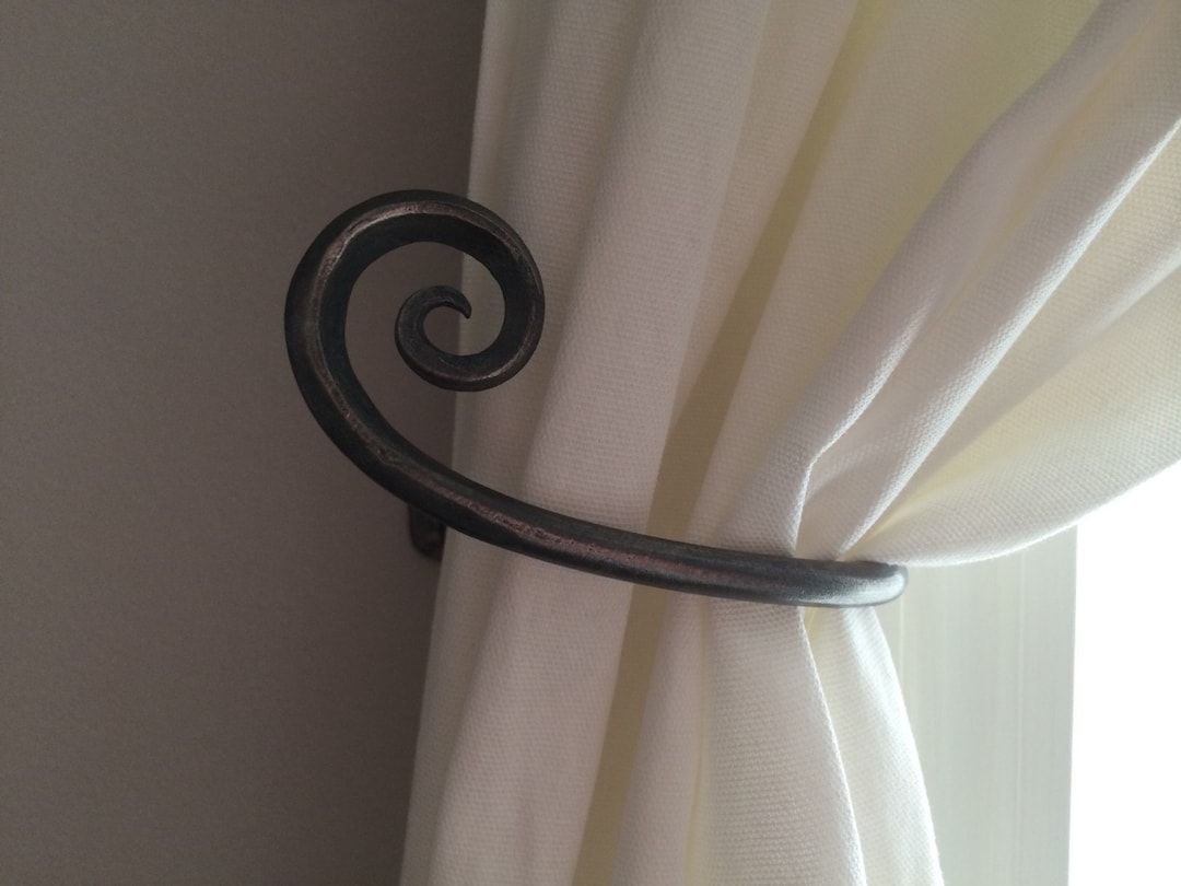 Wrought Iron Curtain Tie Back