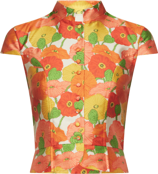 DESTREE Satin Summer Top - Multicolour Floral