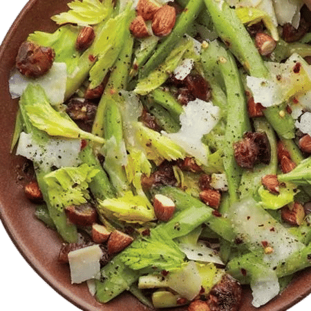 Celery Salad with Dates, Almonds, and Parmesan