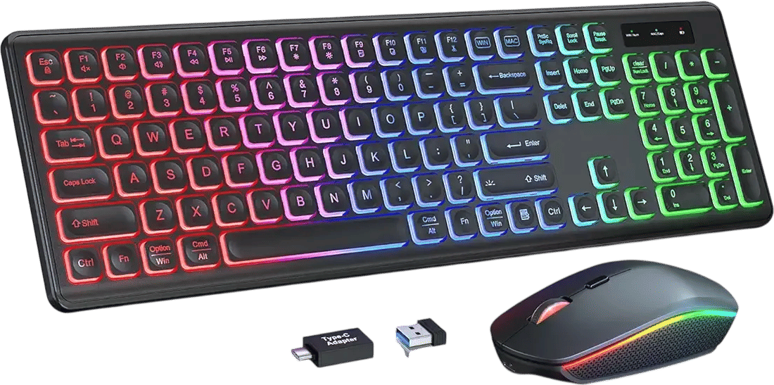 Light Up Rainbow Keyboard