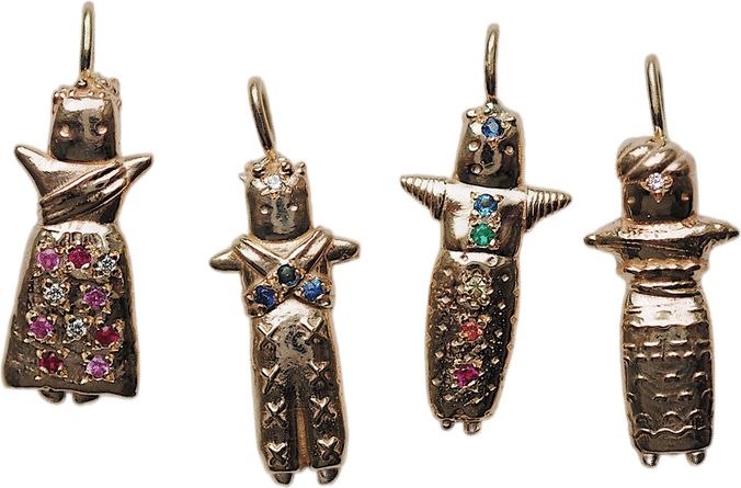 Sofia Zakia Worry Doll Necklace