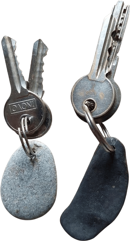 Pebble Keychain, Handmade Natural Product, Stone Key Ring, Schlüsselanhänger Stein - Etsy