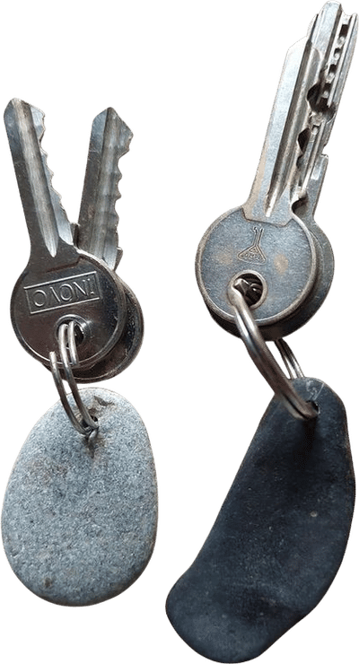 Pebble Keychain