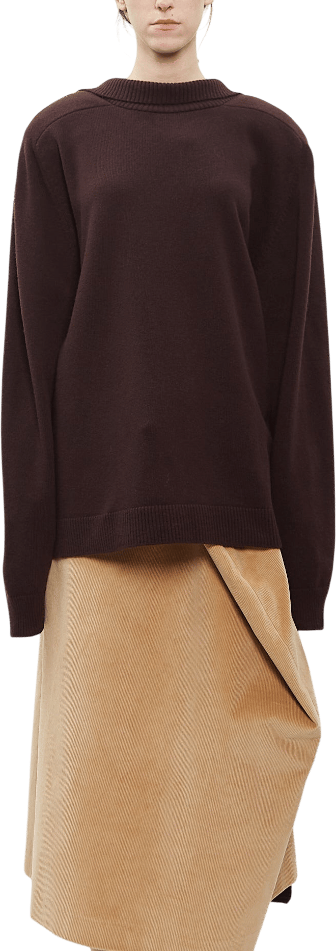 Wool Distorted Turtleneck