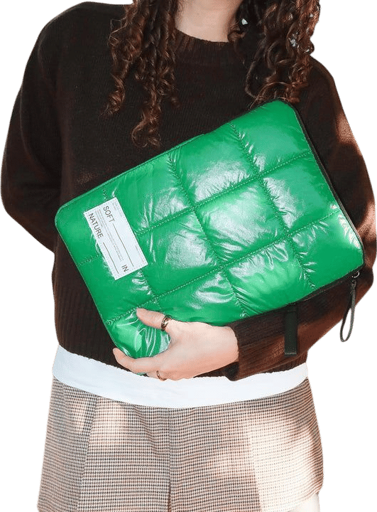Green Puffer MacBook & iPad Case