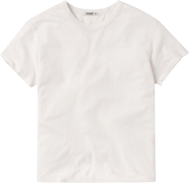 White Slub Easy Crew - Buck Mason- Modern American Classics