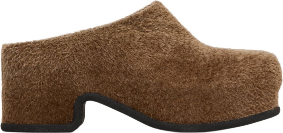 Dries Van Noten - Brown Shearling Slip-on Loafers