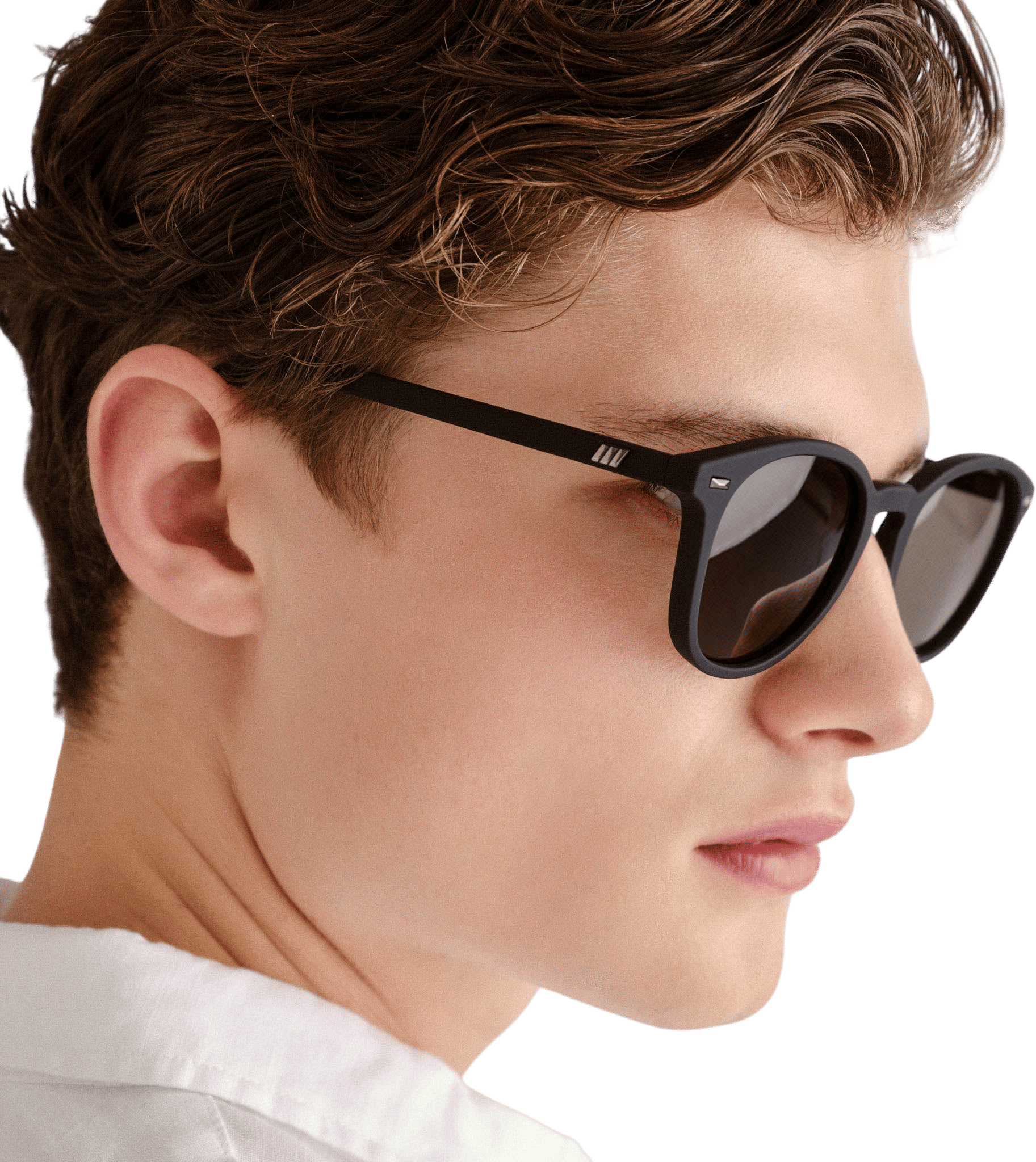 Le Specs Bandwagon Black Rubber Sunglasses