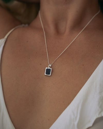 Black Onyx Pendant Necklace