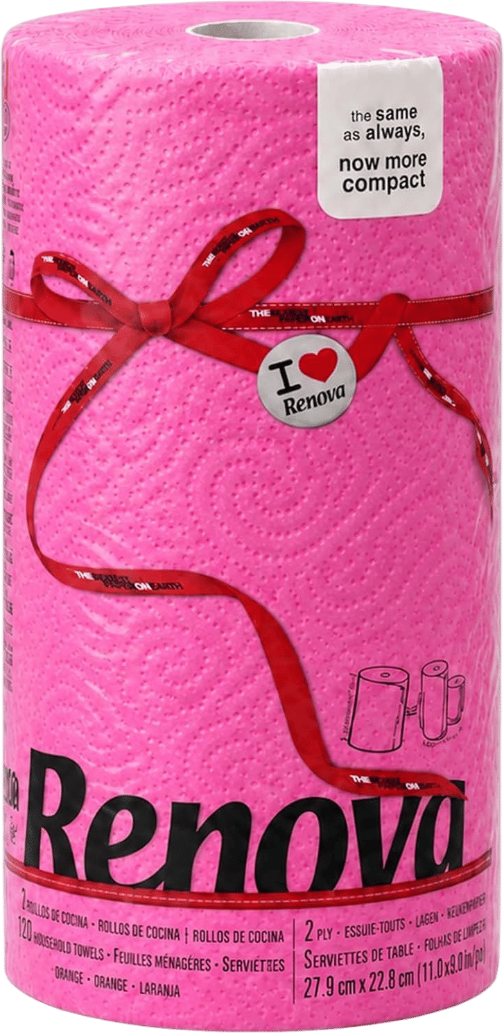 Renova Fuchsia Paper Towel Roll