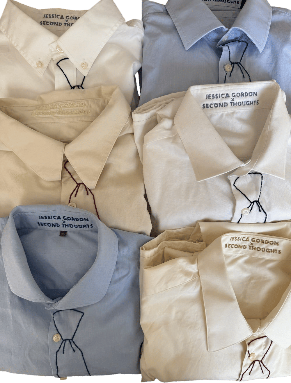 JG x ST Embroidered Cropped Button Down