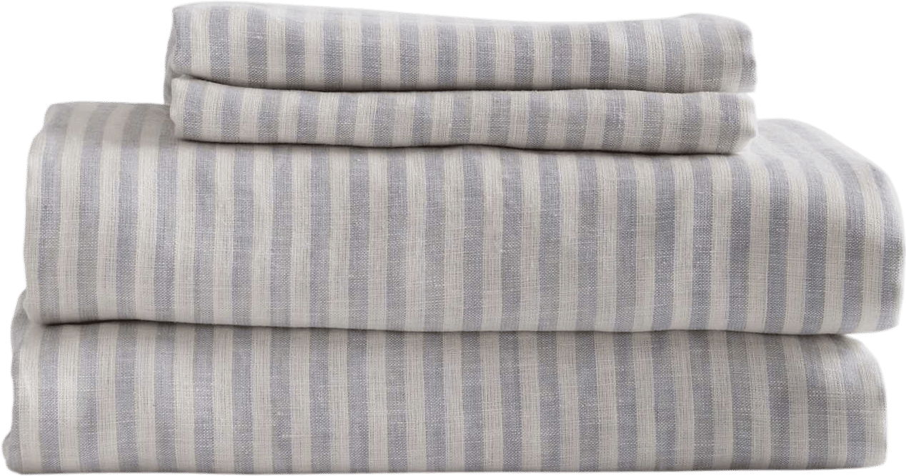 European Linen Stripe Sheet Set