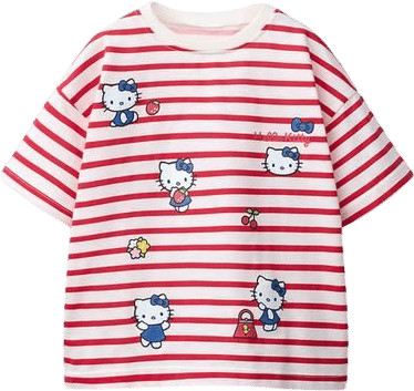 STRIPED HELLO KITTY © SANRIO T-SHIRT