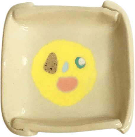 Small Smiley Face Ceramic Tray