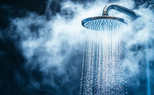 steamy shower!