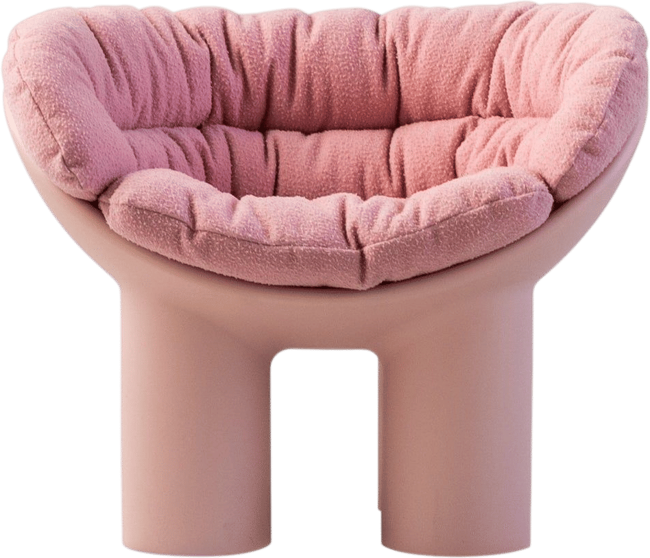 Roly Poly Armchair in Pink by Faye Toogood