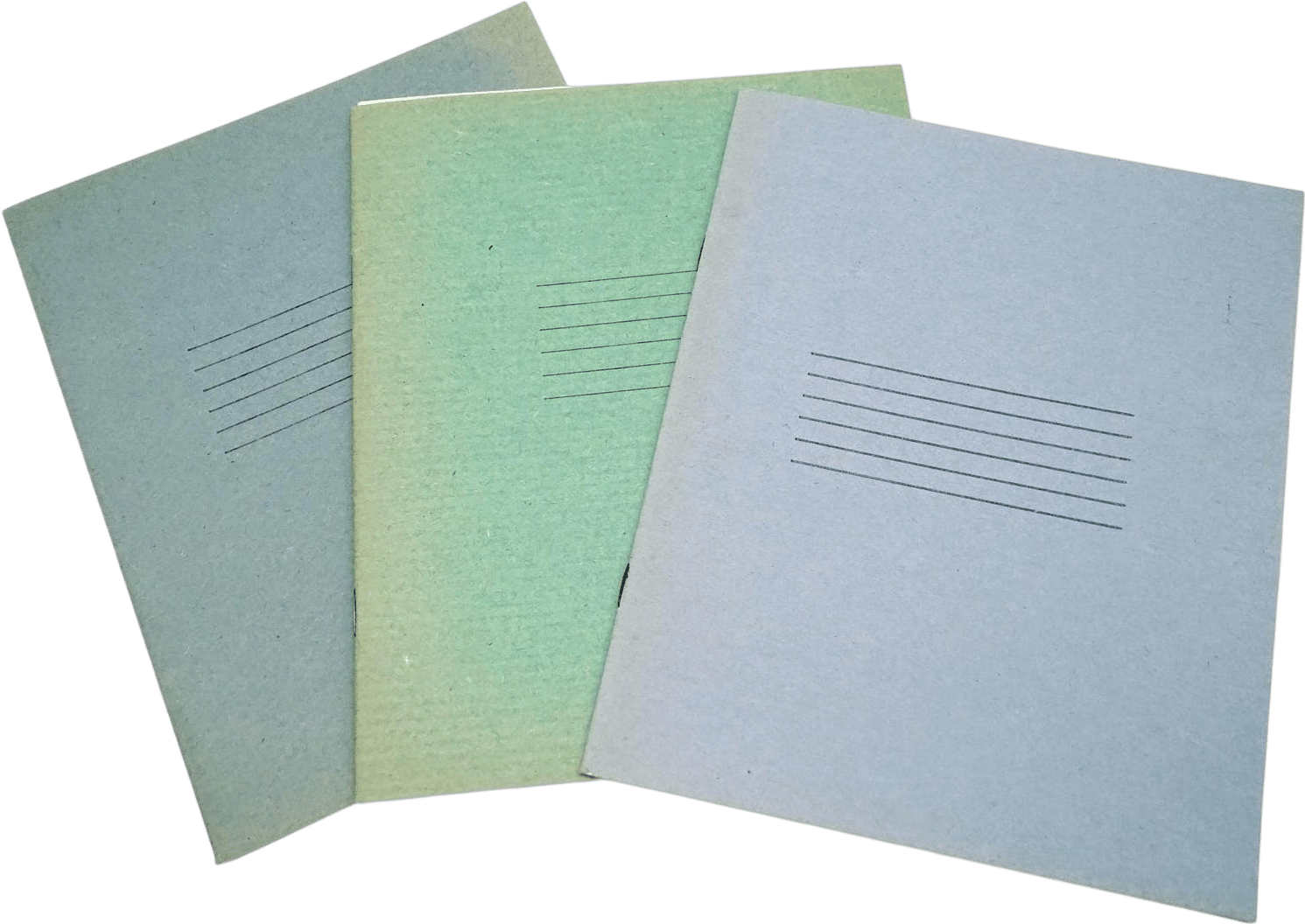Set of 3 Vintage School Notebook Copybook - New unused Old paper, Vintage 1980s