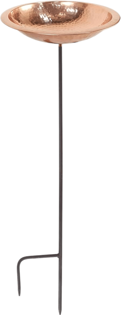 Achla Designs Hammered Copper Birdbath Bowl with Stake