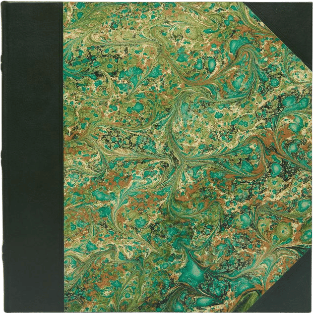 Hand-Marbled Leather Bound Photo Album