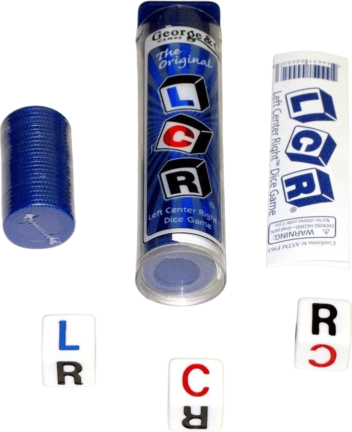 Koplow Left-Center-Right HTube Dice Game