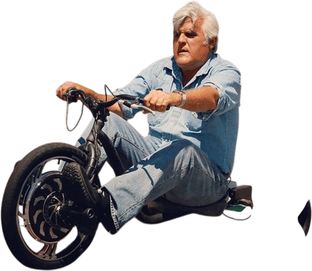 Jay Leno riding his 1999 Y2K Jet Bike