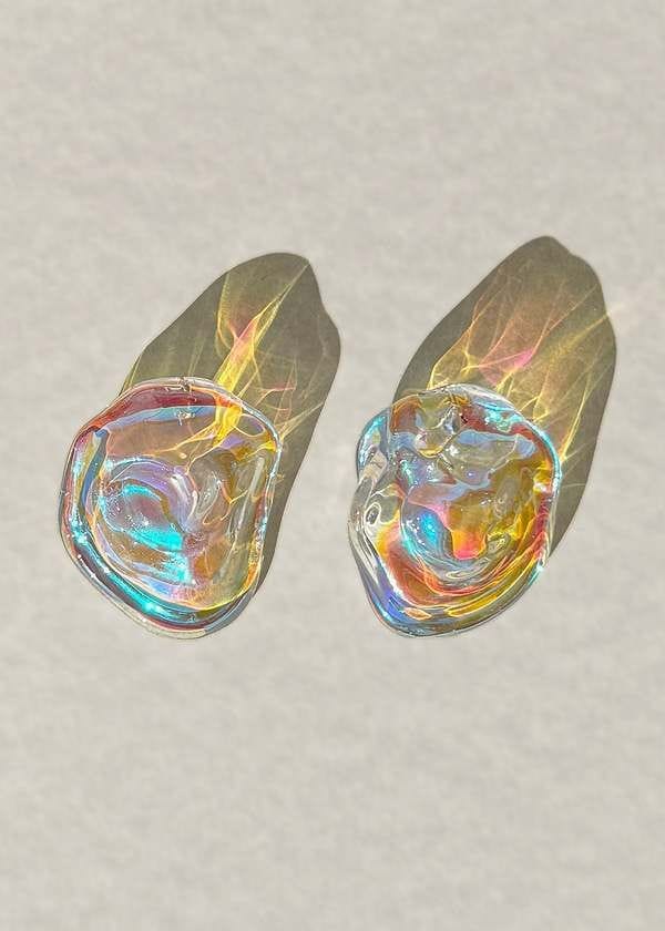 Enigma Small Glass Earrings