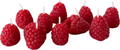 Raspberry 100% Beeswax Birthday Candles