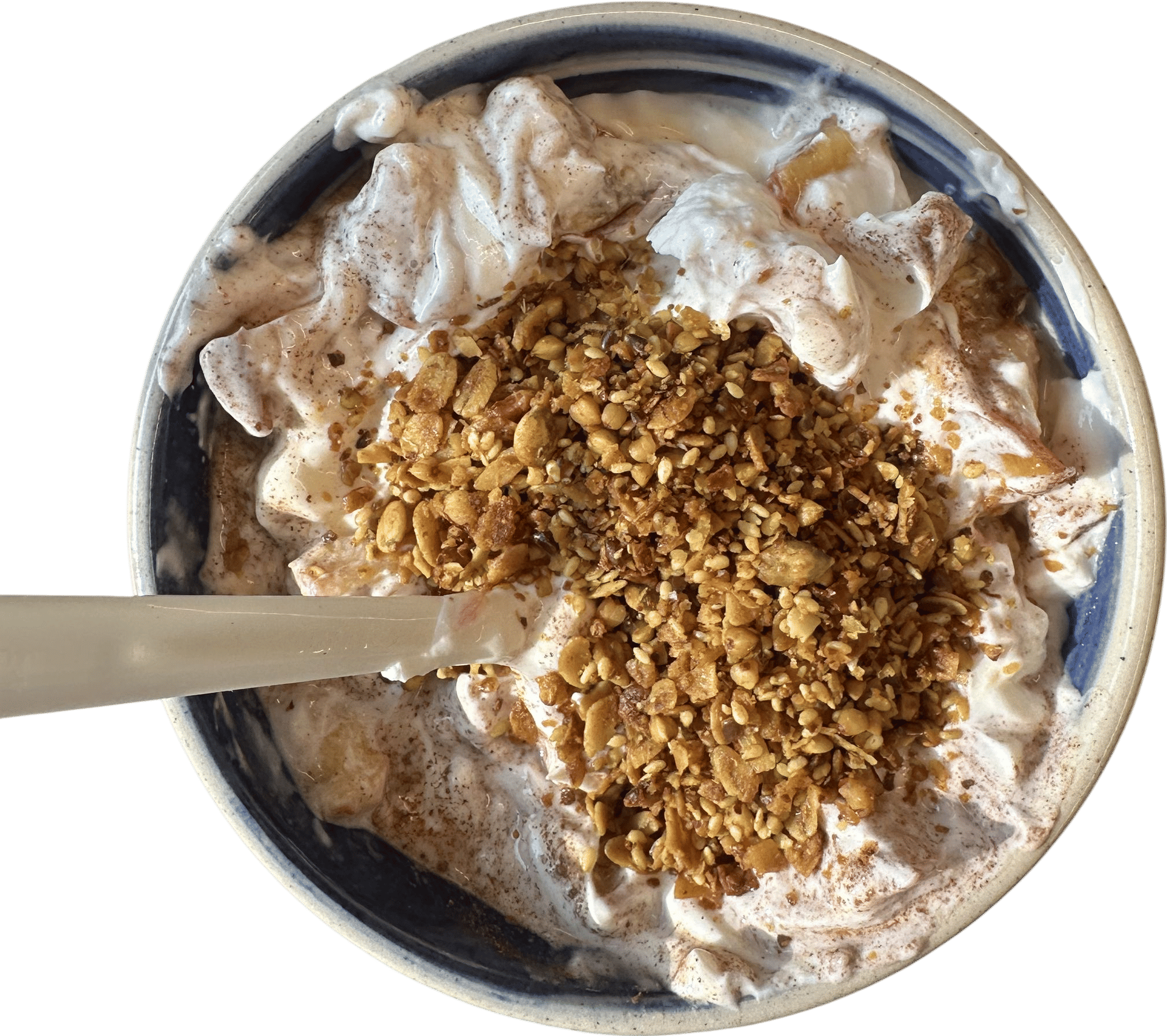 Seasonal fruit Greek yogurt slop bowl