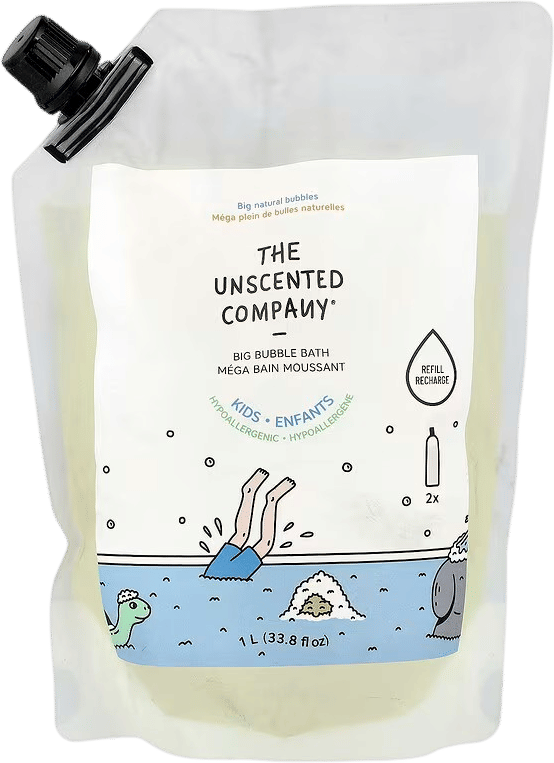The Unscented Company Big Bubble Bath Refill (Fragrance Free)