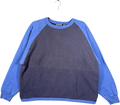 Gap Men's Blue and Navy Raglan Hoodie