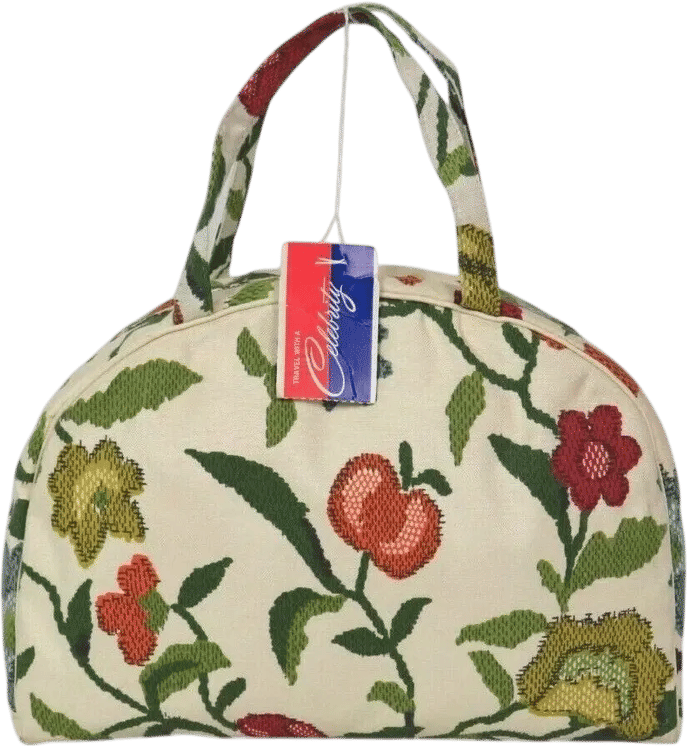 Vintage Celebrity New York Canvas Cosmetic Bag