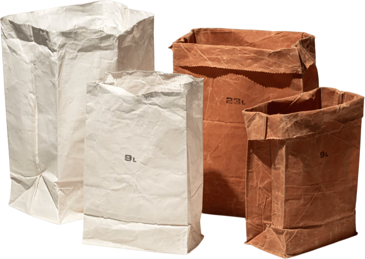Waxed Cotton Grocery Bag