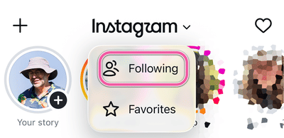 Instagram Following Feed