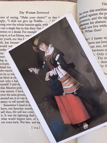 Postcards as bookmarks