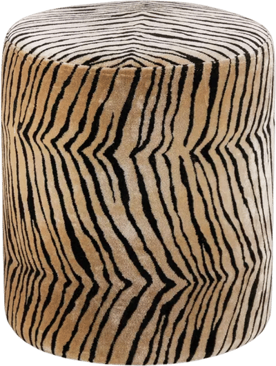 Zebra Print Ottoman