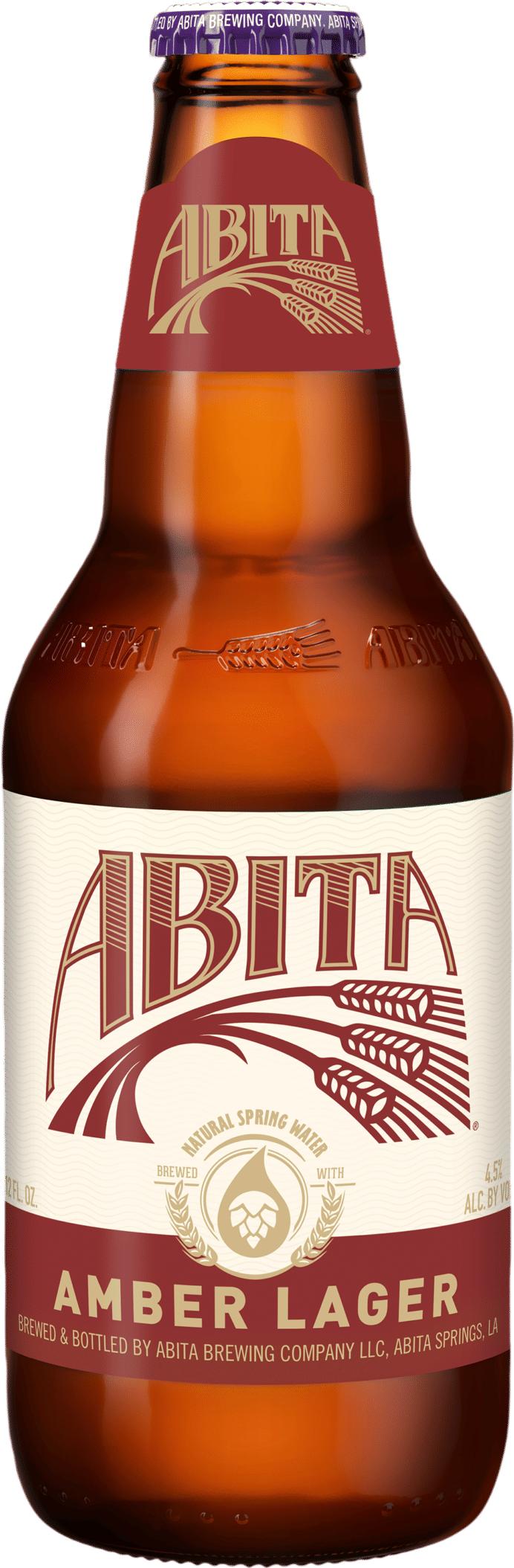 Abita Amber Lager in a thin glass straight from the freezer