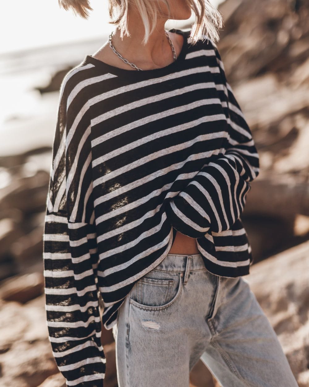 mikuta striped linen shirt