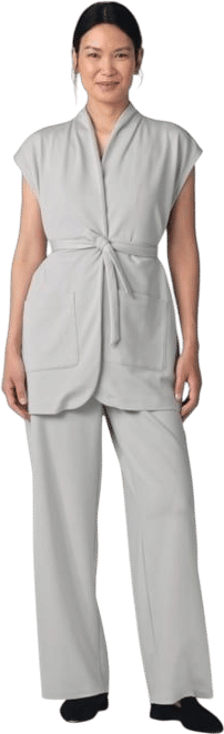 Washable Flex Ponte High Collar Vest