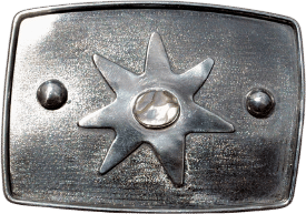 Abalone Star Belt Buckle